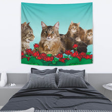 Load image into Gallery viewer, Amazing Maine Coon Cat Print Tapestry-Free Shipping