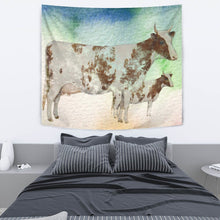 Load image into Gallery viewer, Amazing Ayrshire Cattle (Cow) Art Print Tapestry-Free Shipping