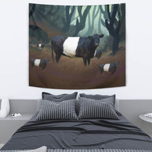 Load image into Gallery viewer, Belted Galloway Cattle (Cow) Print Tapestry-Free Shipping