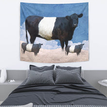 Load image into Gallery viewer, Amazing Belted Galloway Cattle (Cow) Print Tapestry-Free Shipping
