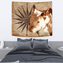 Load image into Gallery viewer, Amazing Hereford Cattle Print Tapestry-Free Shipping