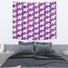 Load image into Gallery viewer, Bichon Fries Dog Pattern Print Tapestry-Free Shipping