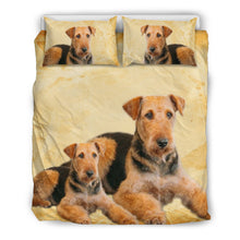 Load image into Gallery viewer, Airedale Terrier Print Bedding Set- Free Shipping