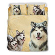Load image into Gallery viewer, Alaskan Malamute Print Bedding Set- Free Shipping