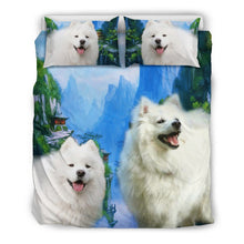 Load image into Gallery viewer, American Eskimo Print Bedding Set- Free Shipping