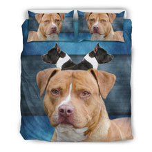 Load image into Gallery viewer, American Staffordshire Terrier Print Bedding Set- Free Shipping