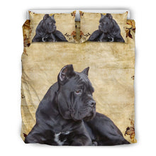 Load image into Gallery viewer, Black Italian Mastiff Print Bedding Set- Free Shipping