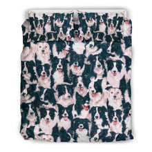 Load image into Gallery viewer, Border Collie Dog In Lots Print Bedding Set-Free Shipping