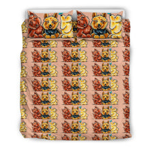 Load image into Gallery viewer, Australian Terrier Dog Art Print Bedding Sets- Free Shipping