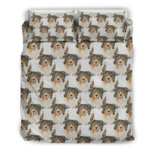 Load image into Gallery viewer, Australian Shepherd Dog Pattern Print Bedding Set- Free Shipping