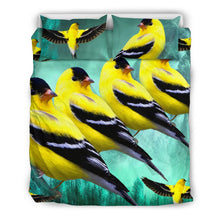 Load image into Gallery viewer, American Goldfinch Bird Art Print Bedding Set-Free Shipping