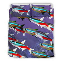 Load image into Gallery viewer, Beautiful Neon Tetra Fish Print Bedding Set-Free Shipping