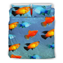 Load image into Gallery viewer, Beautiful Platy Fish Print Bedding Set-Free Shipping