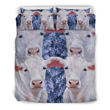 Load image into Gallery viewer, Beautiful Charolais Cattle Print Bedding Set-Free Shipping