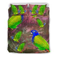Load image into Gallery viewer, Beautiful Blue Headed Parrot Print Bedding Set-Free Shipping