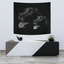 Load image into Gallery viewer, Black Labrador Print Limited Edition Tapestry-Free Shipping