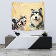 Load image into Gallery viewer, Alaskan Malamute Dog Print Tapestry-Free Shipping