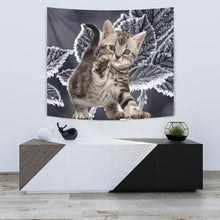 Load image into Gallery viewer, American Bobtail Kitten Print Tapestry-Free Shipping