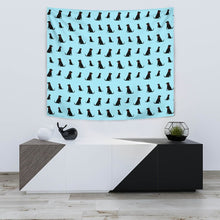 Load image into Gallery viewer, Black Labrador Dog Pattern Print Limited Edition Tapestry-Free Shipping