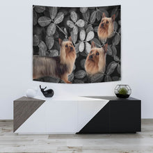 Load image into Gallery viewer, Australian Silky Terrier On Black Print Tapestry-Free Shipping