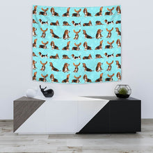 Load image into Gallery viewer, Basset Hound Dog Pattern Print Tapestry-Free Shipping