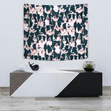 Load image into Gallery viewer, Border Collie Dog In Lots Print Tapestry-Free Shipping