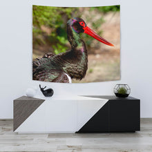 Load image into Gallery viewer, Black Stork Bird Print Tapestry-Free Shipping