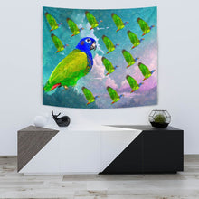 Load image into Gallery viewer, Blue Headed Parrot Print Tapestry-Free Shipping