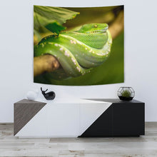 Load image into Gallery viewer, Amazing Green Snake Print Tapestry-Free Shipping