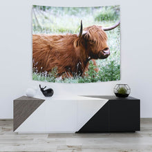 Load image into Gallery viewer, Amazing Highland Cattle (Cow) Print Tapestry-Free Shipping