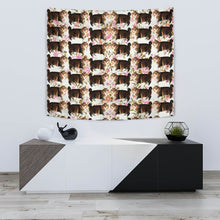 Load image into Gallery viewer, American Bobtail Cat Floral Print Tapestry-Free Shipping