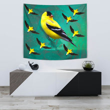 Load image into Gallery viewer, American Goldfinch Bird Print Tapestry-Free Shipping