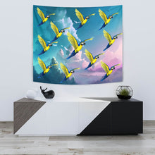 Load image into Gallery viewer, Blue And Yellow Macaw Parrot Print Tapestry-Free Shipping