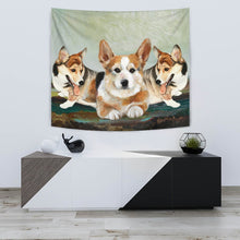 Load image into Gallery viewer, Amazing Pembroke Welsh Corgi Print Tapestry-Free Shipping