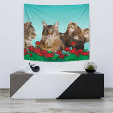 Load image into Gallery viewer, Amazing Maine Coon Cat Print Tapestry-Free Shipping