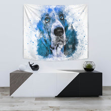 Load image into Gallery viewer, Basset Hound Dog Color Art Print Tapestry-Free Shipping