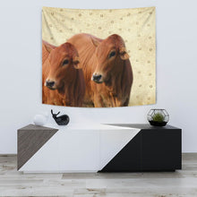 Load image into Gallery viewer, Boran cattle (Cow) Print Tapestry-Free Shipping