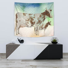 Load image into Gallery viewer, Amazing Ayrshire Cattle (Cow) Art Print Tapestry-Free Shipping