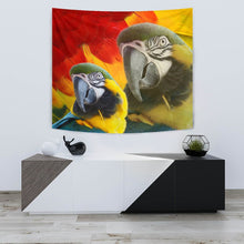Load image into Gallery viewer, Blue and Yellow Macaw Print Tapestry-Free Shipping