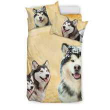 Load image into Gallery viewer, Alaskan Malamute Print Bedding Set- Free Shipping
