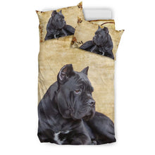 Load image into Gallery viewer, Black Italian Mastiff Print Bedding Set- Free Shipping