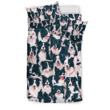 Load image into Gallery viewer, Border Collie Dog In Lots Print Bedding Set-Free Shipping