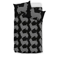 Load image into Gallery viewer, Australian Terrier Dog On Black Print Bedding Set-Free Shipping