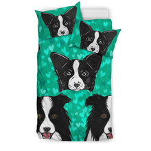 Load image into Gallery viewer, Border Collie Dog Art Print Bedding Set-Free Shipping