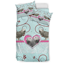 Load image into Gallery viewer, Amazing African Grey Parrot Print Bedding Sets-Free Shipping