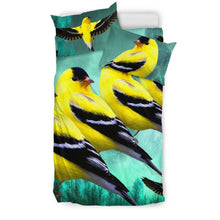 Load image into Gallery viewer, American Goldfinch Bird Art Print Bedding Set-Free Shipping