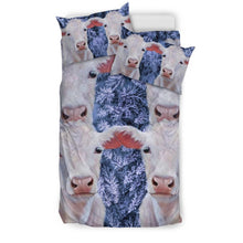 Load image into Gallery viewer, Beautiful Charolais Cattle Print Bedding Set-Free Shipping