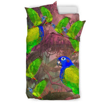 Load image into Gallery viewer, Beautiful Blue Headed Parrot Print Bedding Set-Free Shipping