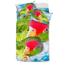 Load image into Gallery viewer, Amazon Red Headed Parrot Print Bedding Set-Free Shipping