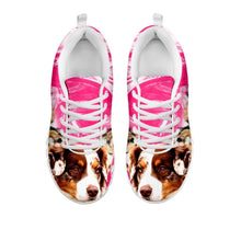 Load image into Gallery viewer, Australian Shepherd Print Sneakers For Women- Free Shipping-For 24 Hours Only